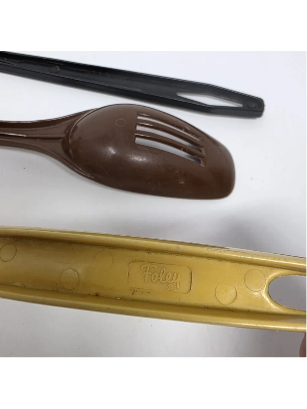 Ensar Foley King Kraft Vtg Lot Of 3 Nylon Plastic Slotted Spoons Farmhouse
